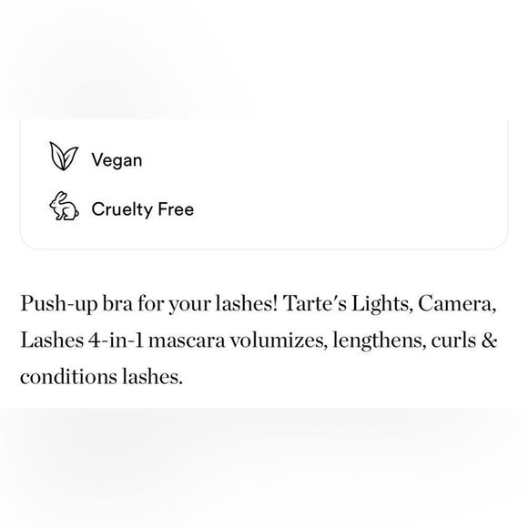 $4❤️‍🔥 LAST 1! Tarte Lights Camera Lashes 4-in-1 Mascara BLACK NEW Conditioner - Picture 6 of 9
